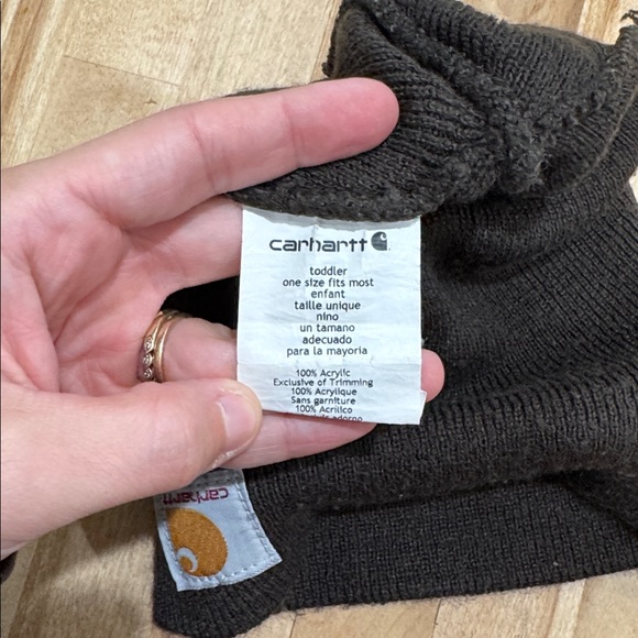 Carhartt Toddler Dark Brown Beanie One Size Fits Most - Picture 3 of 3